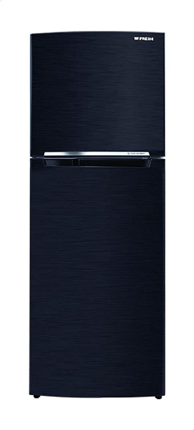 ثلاجة 4 كيه سعة 369 لتر من فريش Fnt-br400kb، لون اسود، 4.3 متر