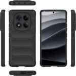 ⁦جراب متوافق مع شاومى Redmi Note 14 Pro 4G ، - غطاء مزدوج الحماية مصقول مقاوم للصدمات شديد التحمل و مقاوم للانزلاق مع حماية فائقة للكاميرا - غطاء واقي مضاد للخدش من Graby Shop - اسود⁩ - الصورة ⁦3⁩