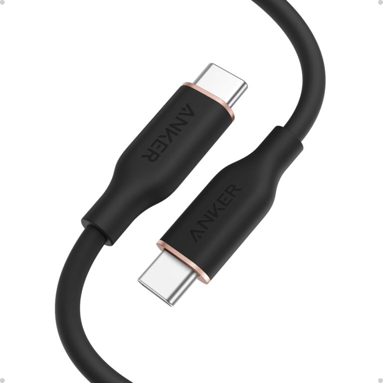 كابل من أنكر بطول 3 قدم نوع USB-C متوافق مع آيفون 16 و15 وماك بوك برو وماك بوك اير وآيباد برو وجالاكسي S24 وبيكسل 8