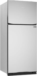 ⁦ثلاجة 450 لتر RF-580TV-SL من تورنيدو، عاكس خاصية إذابة الثلج (نو فروست)، فلتر ايه جي + نانو مزيل للروائح الكريهة، نظام تبريد هايبرد، للبيئات الاستوائية، فضي⁩ - الصورة ⁦5⁩