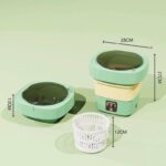 ⁦غسالة ملابس كهربائية صغيرة محمولة لتنظيف الملابس الرقيقة بذكاء وتصميم موفر للمساحة ar⁩ - الصورة ⁦3⁩