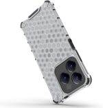 ⁦جراب متوافق مع ريلمى Note 60 4G ، - غطاء مزدوج الحماية مصقول مقاوم للصدمات مع حماية للكاميرا - غطاء واقي مضاد للخدش شديد التحمل مقاوم للانزلاق من Graby Shop - حواف سوداء خلفية خلية النحل الشفافة⁩ - الصورة ⁦5⁩