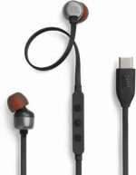 سماعات اذن TUNE310C بمنفذ USB نوع C من جيه بي ال، محول رقمي تناظري مدمج 96 كيلو هرتز/24 بت / 3 ازرار للتحكم عن بعد مع ميكروفون للاتصال/كيبل مسطح، 3 انواع من المعادل المضبوط مسبقا، دقة عالية، 0.3
