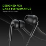 ⁦سماعات أذن بسلك كونش 2 نيو طراز OEP-320S بمقاس 3.5 ملم داخل الأذن مع ميكروفون وزر تحكم واحد مزودة بمشغلات 10 ملم وصوت باس وكابل متين من اورايمو⁩ - الصورة ⁦3⁩