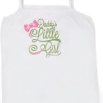 بابيلون فانلة داخلية للبنات بدون اكمام مطبوع عليها Daddy's Little Girl (عبوة من قطعة واحدة)