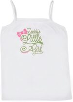بابيلون فانلة داخلية للبنات بدون اكمام مطبوع عليها Daddy's Little Girl (عبوة من قطعة واحدة)