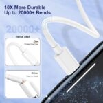 ⁦شاحن مزدوج - شريحة اصلية معتمدة من ام اف اي - 20 واط مع كيبل USB PD 3 - شاحن متوافق مع ايفون 11 و12 و13 و14 وX XS وبرو ماكس بلس⁩ - الصورة ⁦6⁩