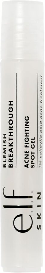 e.l.f. SKIN Blemish Breakthrough Blemish Fighting Spot Gel, Roll-on Blemish Spot Gel For Targeting & Treating Blemishes, Infused With Salicylic Acid