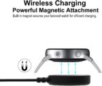 ⁦قاعدة شحن بديلة مع كابل شحن USB متوافقة مع ساعات سامسونج جالاكسي ووتش 4/ 4 كلاسيك/ 3/ اكتيف 2/ جالاكسي آكتيف، مع كابل شحن USB بطول 1 م من نيكست ستور⁩ - الصورة ⁦4⁩