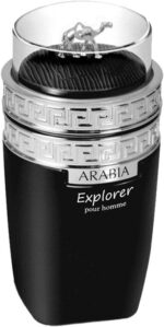 عطر ارابيا اكسبلورر او دي تواليت للرجال من لو تشامو امبر، بخاخ طبيعي (100 مل) سائلة)