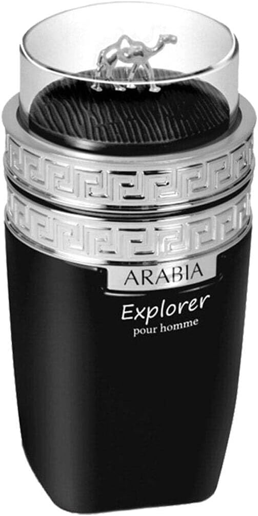 عطر ارابيا اكسبلورر او دي تواليت للرجال من لو تشامو امبر، بخاخ طبيعي (100 مل) سائلة)