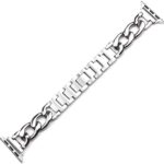 Replacement Band Compatible with Apple Watch 41mm / 40mm / 38mm, Stainless Steel Metal Linked Strap for Apple Watch Series 8 7 6 5 4 3 SE, 41mm/40mm/38mm