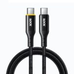 ⁦كابل شحن سريع 100 وات USB-C الى نوع C | كابل مضفر | مؤشر LED من اي لوك⁩ - الصورة ⁦2⁩