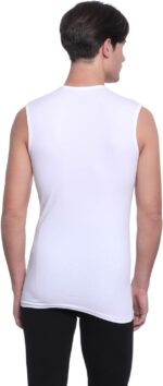 ⁦Dice Mens V-Neck Sleeveless Solid Muscle Tee Undershirt (pack of 1)⁩ - الصورة ⁦2⁩