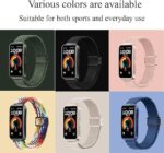 ⁦سوار ساعه نسيجي مرن من V Volt متوافق مع Huawei Band 10 – ألوان عصرية وخامة مريحة للرجال والنساء – تصميم قابل للتعديل⁩ - الصورة ⁦7⁩