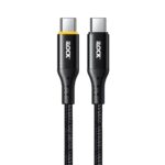 ⁦كابل شحن سريع 100 وات USB-C الى نوع C | كابل مضفر | مؤشر LED من اي لوك⁩ - الصورة ⁦3⁩