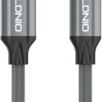 LDNIO LC441I USB-C to Lightning Cable 1M, 30W PD Fast Charging & Data Transfer, Durable Cord with Overheating Protection for iPhone & iPad – Gray