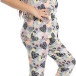 Girls girlspejama set with buttons and patterned design girlspejama set with buttons and patterned design