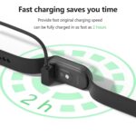 ⁦كابل شحن مغناطيسي لساعة 3 اكتيف، باند 8، باند 2 – شاحن USB 1 م، لون أسود⁩ - الصورة ⁦4⁩