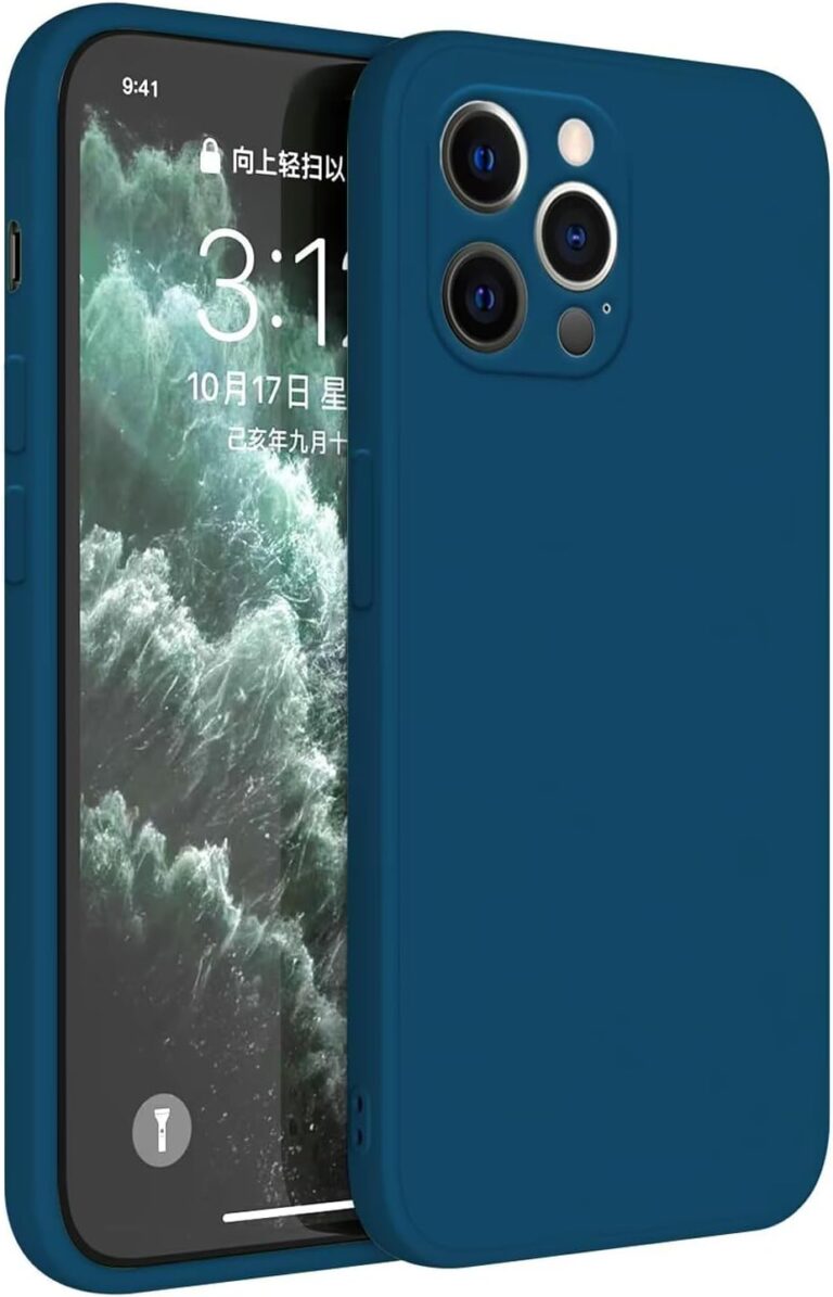 Topme Cover for iPhone 12 Pro Max (6.7" Inch) Case, Silicone TPU Skin Protection Case - Sapphire Blue