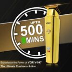 ⁦ماكينة حلاقة الشعر الاحترافية السلكية واللاسلكية من في جي ار، موديل V-947، وقت التشغيل: 500 دقيقة (ذهبي)⁩ - الصورة ⁦2⁩