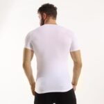 ⁦تيشيرت داخلي بأكمام قصيرة ورقبة دائرية للرجال من قطونيل⁩ - الصورة ⁦4⁩