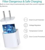 ⁦شاحن آيفون سريع معتمد من آبل، كابل USB نوع C إلى لايتنينج بطول 1.8 م بتقنية بي دي 3.0 20W نوع سي للشحن السريع مع قابس وسلك متوافق مع آيفون وآيباد 14 13 12 SE 11 برو ماكس XS XR⁩ - الصورة ⁦4⁩
