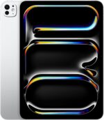 Apple iPad Pro 11-inch (M4): Ultra Retina XDR display, 1TB, Landscape 12MP Front Camera/12MP Back Camera, LiDAR scanner, Wi-Fi 6E, Face ID, All-Day Battery Life, Standard glass - Silver