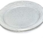 Disposable Plastic Plates for all Occasions - 25 Pcs - White