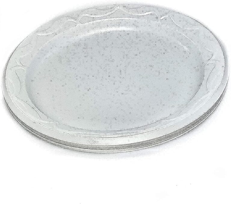 Disposable Plastic Plates for all Occasions - 25 Pcs - White