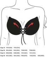 ⁦حمالة صدر لاصقة بتصميم فراشة غير ظاهرة و بدون حمالات للنساء لرفع الصدر⁩ - الصورة ⁦4⁩