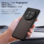 ⁦جراب متوافق مع ريلمى GT5 Pro 5G ، - غطاء حماية مصقول مقاوم للصدمات شديد التحمل رفيع للغاية - غطاء واقي مضاد للخدش مقاوم للانزلاق حماية فائقة للكاميرا من Graby Shop - حواف سوداء خلفية غير لامعه⁩ - الصورة ⁦3⁩
