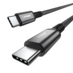 ⁦لينوك كيبل USB C الى USB C، كيبل شاحن USB C 100 واط لايفون 17/17 اير/17 برو/17 برو ماكس/16، ماك بوك برو، ايباد برو، ديل XPS، سامسونج جالاكسي S25/S24/S22 الترا، سويتش، بيكسل، (100 واط، 2 متر)⁩ - الصورة ⁦9⁩
