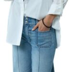قميص بأكمام طويلة وأزرار للنساء من امريكان ايجل