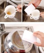 ⁦Multipurpose Magic Sponge - For Walls And Smooth Surfaces - Cleanses.. Polishes.. Removes Stains And Dirt - Very Practical And Easy To Use - (3 Count)⁩ - الصورة ⁦2⁩