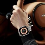 ⁦سوار قياسي من وينجلي متوافق مع ساعة أبل ألترا و ألترا 2 وسيريز 10 حتى 1 وإس إي، مصنوع من السيليكون السائل للرجال، مقاس 140-220 ملم⁩ - الصورة ⁦8⁩