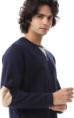 ⁦Andora mens Round Collar Slip On Kashmir Sweatshirt⁩ - الصورة ⁦4⁩