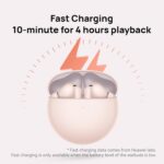 ⁦HUAWEI FreeBuds 7i Wireless Earbuds, Intelligent Active Noise Cancellation 4.0, Unlimited Spatial Audio, iOS and Android, Stable Clear Calls, 4 Ear Tips for Comfitable fit, Fast Charging, Black⁩ - الصورة ⁦3⁩