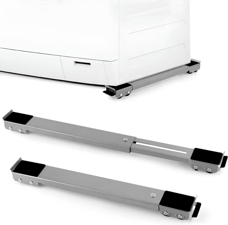 Home appliance base kit with strong adjustable wheels, ideal for moving heavy washing machines and refrigerators with high-quality stability and security