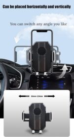 ⁦حامل بقاعدة لاصقة محدث قابل للدوران 360 درجة لتثبيت الموبايل على تابلوه السيارة وزجاج مقدمة السيارة وفتحة التهوية مناسب لموبايل ايفون وسامسونج وغيرها من الاجهزة، اكسسوارات للسيارة⁩ - الصورة ⁦8⁩