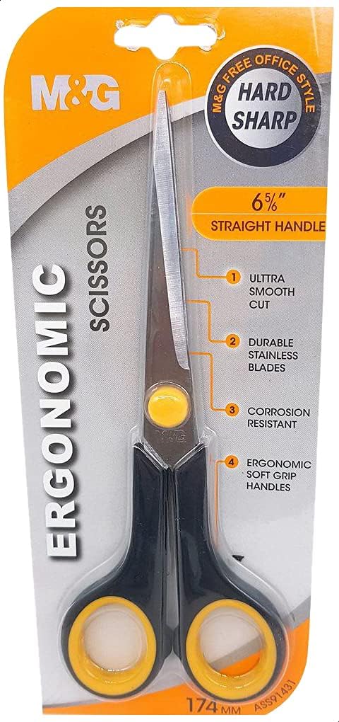 M&G Straight Handles 174Mm Scissors - No:Ass91431 - Assorted Color