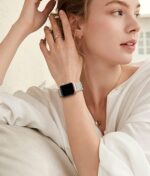⁦Magnetic Bands Compatible for Apple Watch Band 40mm Women 38mm 41mm 42mm 44mm 45mm 49mm Men, Stainless Steel Mesh Metal Adjustable Sport Strap Wristband iWatch Series 9 8 7 6 5 4 3 2 1 SE Ultra⁩ - الصورة ⁦5⁩