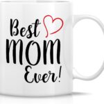 Retreez Funny Mug - Best Mom Ever 11 Oz Ceramic Coffee Mugs - Funny, Sarcasm, Sarcastic, Motivational, Inspirational birthday gifts for mom, mum, mama, mother, mother's day gift
