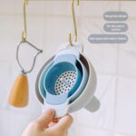⁦مجموعة من 4 مسارات قمع للمطبخ ، قمع متداخلة مع مقابض ، قمع واسعة الفم من البلاستيك مع مصفاة قابلة للإزالة لتعبئة الزجاجات بالزيت - السائل - الطعام - المسحوق⁩ - الصورة ⁦5⁩