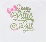 ⁦بابيلون فانلة داخلية للبنات بدون اكمام مطبوع عليها Daddy's Little Girl (عبوة من قطعة واحدة)⁩ - الصورة ⁦3⁩