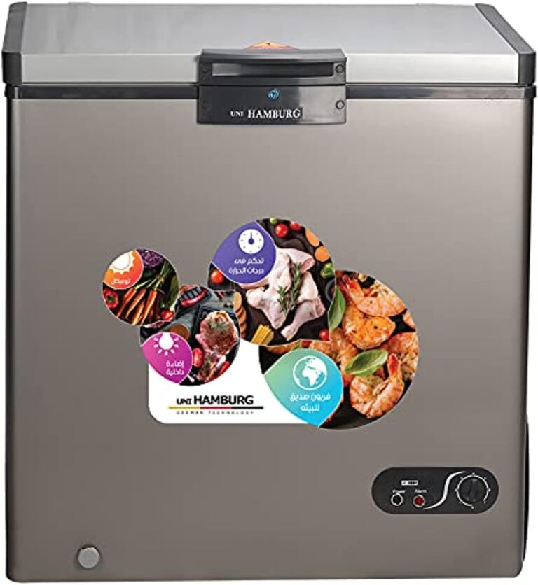 ديب فريزر CF-270-SS من هامبورج، 270 لتر، فضي اللون