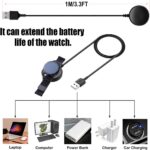 ⁦قاعدة شحن بديلة مع كابل شحن USB متوافقة مع ساعات سامسونج جالاكسي ووتش 4/ 4 كلاسيك/ 3/ اكتيف 2/ جالاكسي آكتيف، مع كابل شحن USB بطول 1 م من نيكست ستور⁩ - الصورة ⁦3⁩