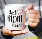 ⁦Retreez Funny Mug - Best Mom Ever 11 Oz Ceramic Coffee Mugs - Funny, Sarcasm, Sarcastic, Motivational, Inspirational birthday gifts for mom, mum, mama, mother, mother's day gift⁩ - الصورة ⁦4⁩