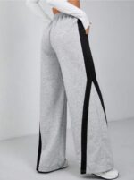 ⁦Miza Wide Leg Women's Sweatpants - Summer Milton Lycra Anti-Pilling Side Pocket, Comfortable and Stylish Fit⁩ - الصورة ⁦2⁩