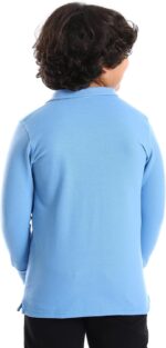 ⁦CAESAR Unisex School Basics Long Sleeve Polo Shirt (pack of 1)⁩ - الصورة ⁦3⁩